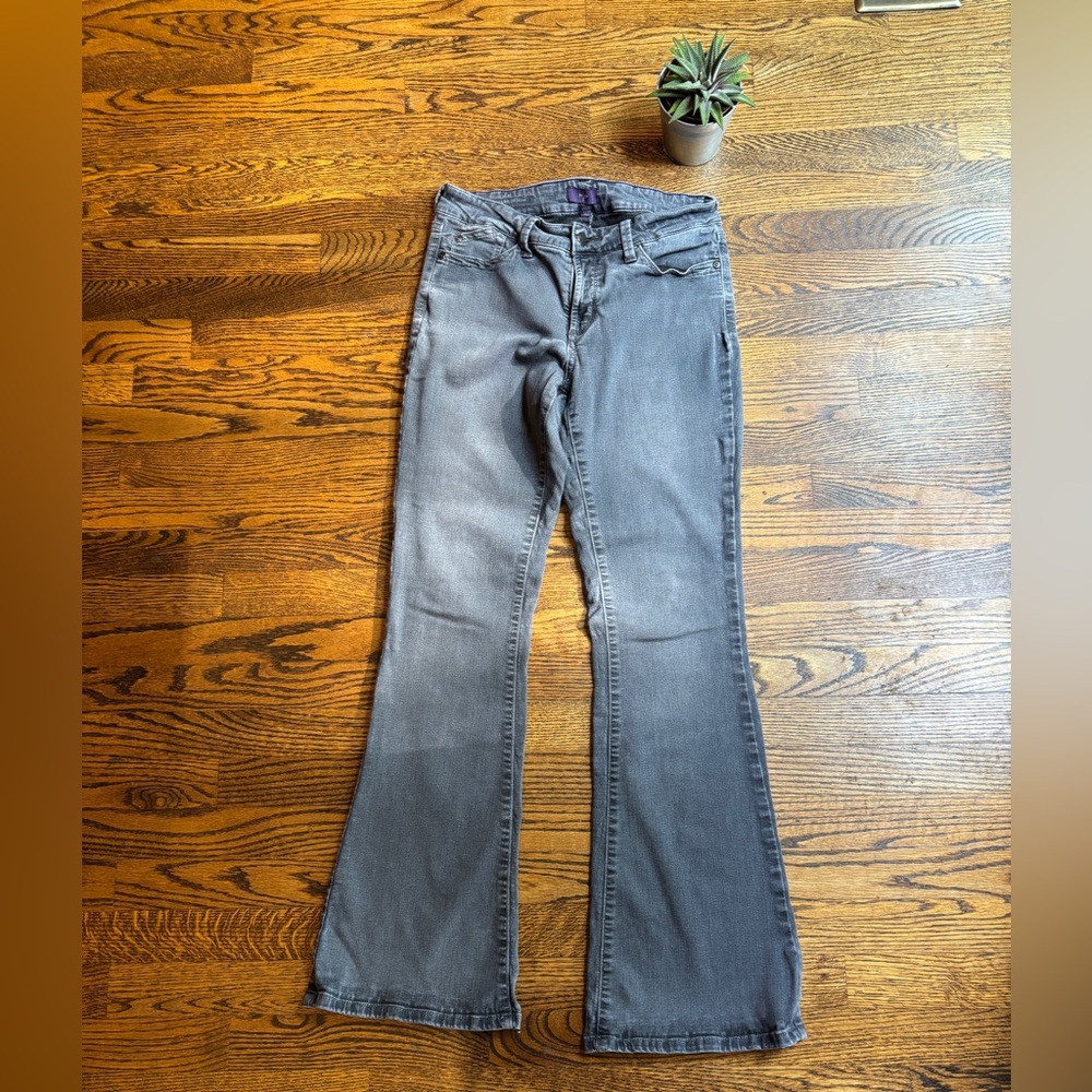 NYDJ Farrah Flare Grey Jeans. Size: 8